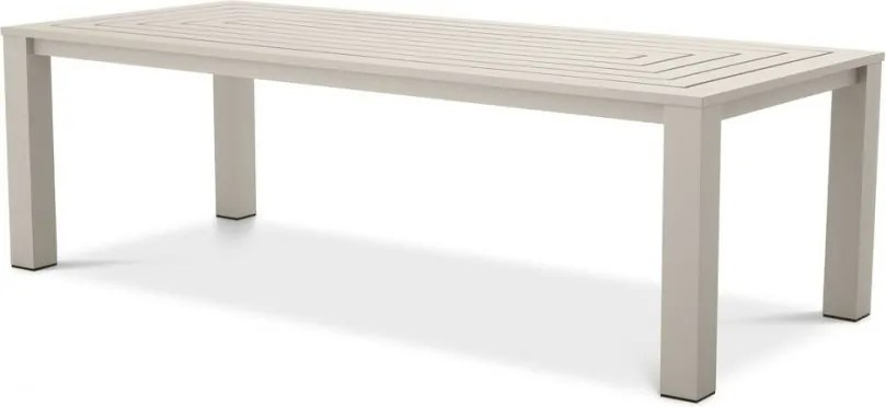 Masa pentru interior/ exterior design LUX din aluminiu Vistamar sand, 240x105cm 113649 HZ