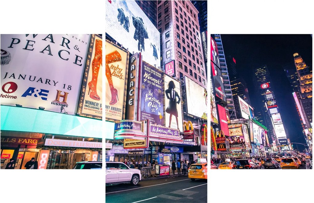 Tablou - New York Theather District (90x60 cm)