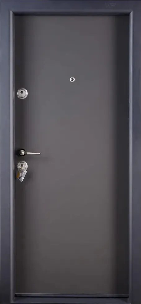 Usa metalica intrare apartament placata cu MDF Gri Antracit - Mega EKO P+ 9000 ST