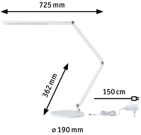 Lampă dimabilă de masă LED/10,6W FLEXBAR 230V 3000/4000/6500K Paulmann 78911