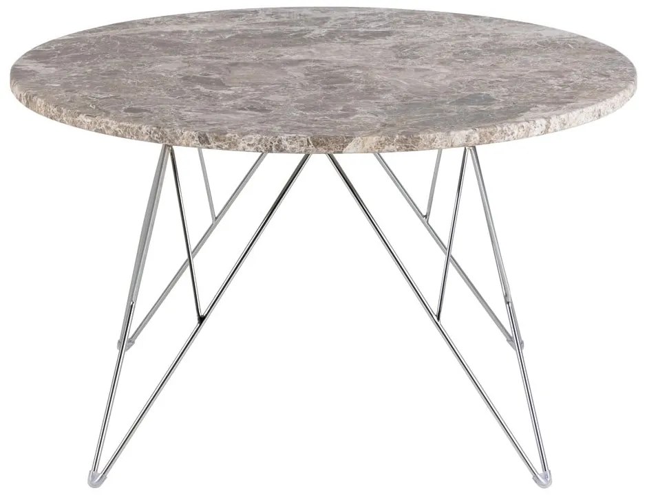 Măsuță de cafea gri rotundă din marmură ø 80 cm Prunus – Actona