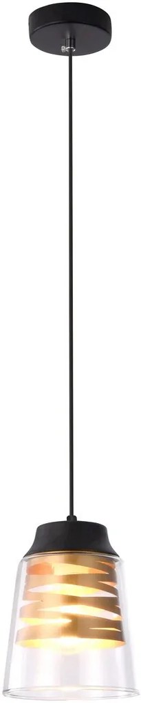 Rabalux Zenaida lampă suspendată 1x60 W negru 3543