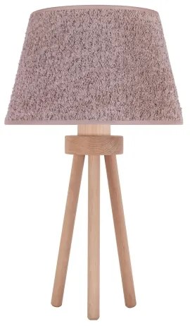 Lampă de masă Duolla BOUCLE 1xE27/15W/230V d. 28 cm maro/lemn