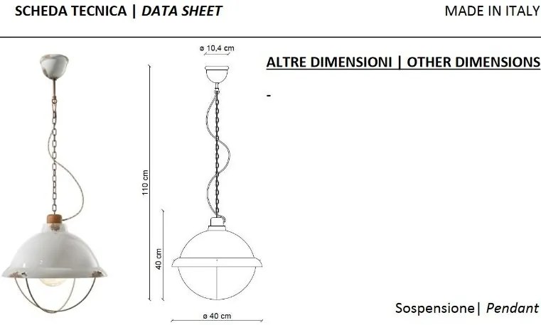 Lustra design retro realizata manual din ceramica INDUSTRIAL