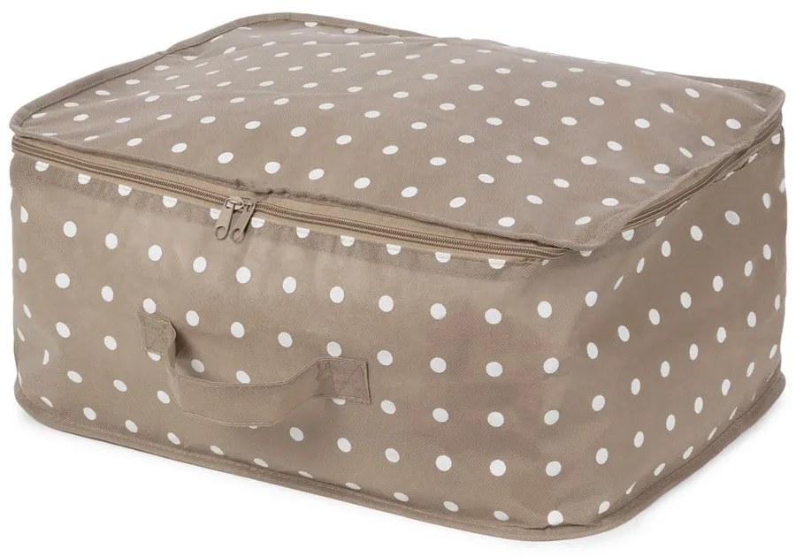 Husă mică pentru depozitare îmbrăcăminte Compactor Dots, bej