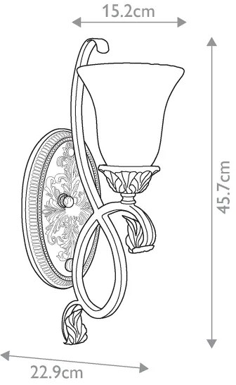 Aplică Feiss FE-SONOMAVALLEY1 SONOMA VALLEY 1xE27/60W/230V