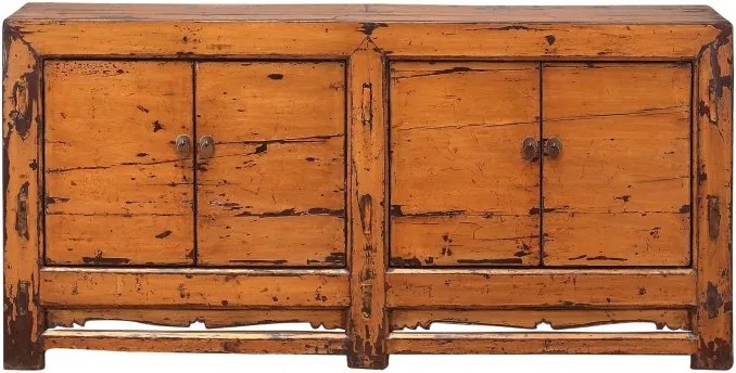 Comoda portocalie din pin 194 cm Sideboard Versmissen