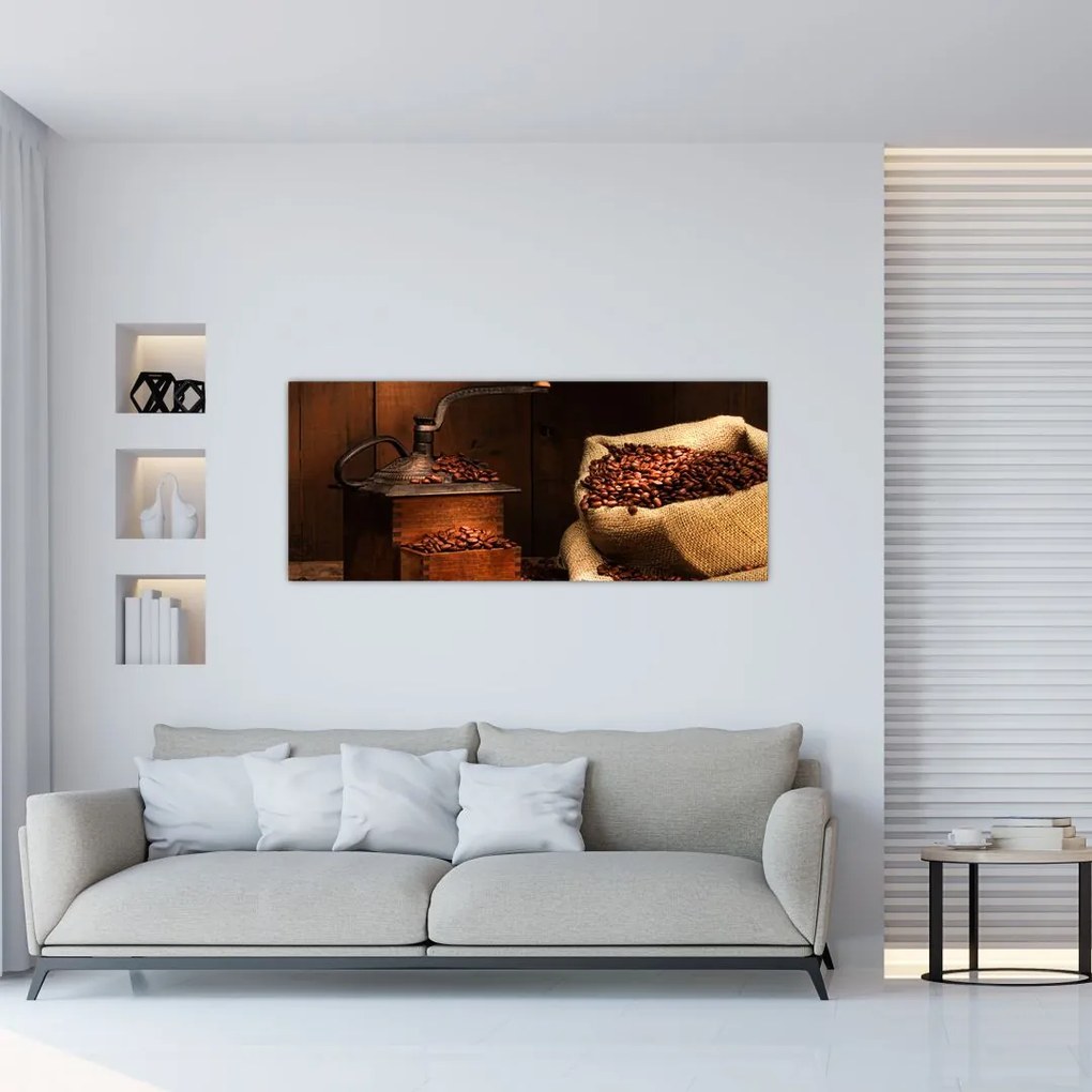 Tablou cu cafea (120x50 cm)