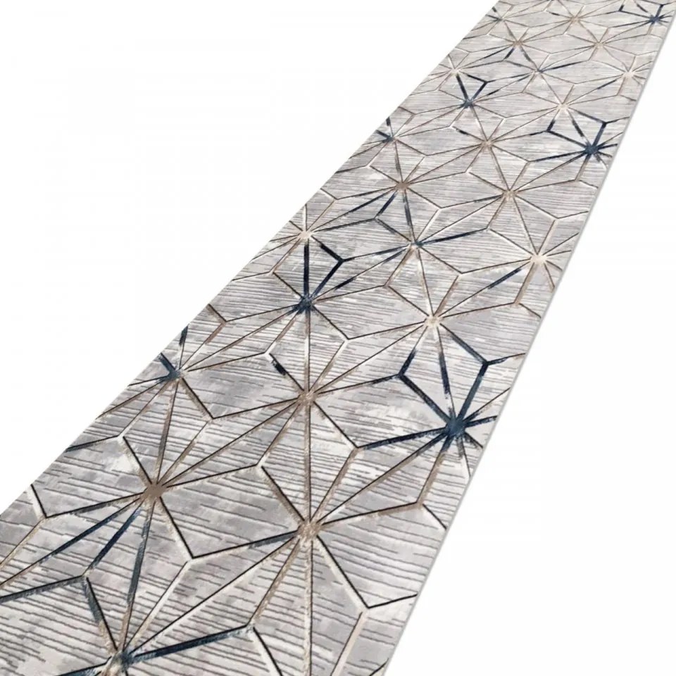 Traversa Hol 1086, 100x300 cm, Poliester, Gri