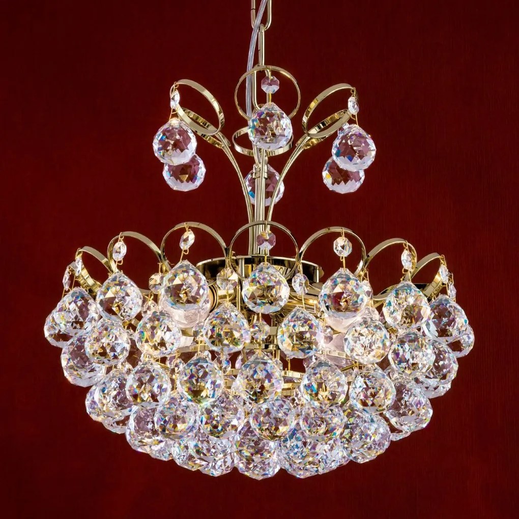 Lustra cristal Asfour, KRISTALL KLASSISCH auriu 40cm