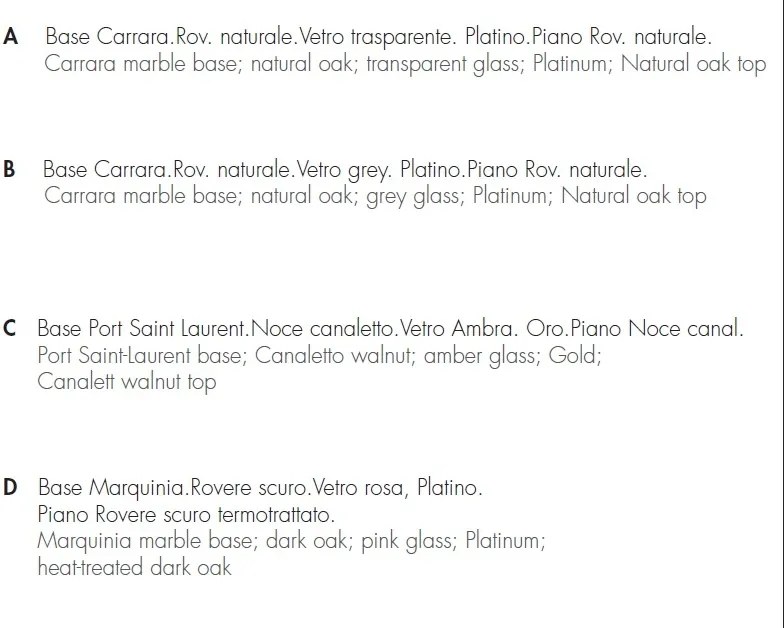 Masuta eleganta design extravagant Pandora, 60cm