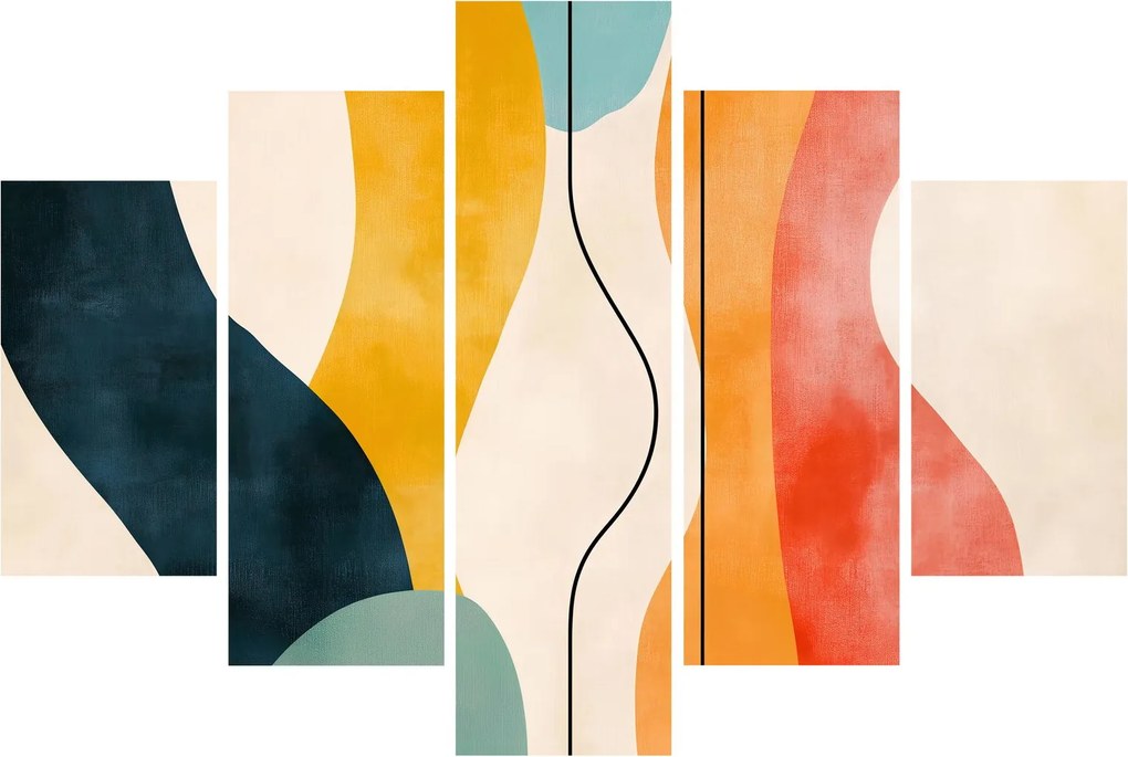 Tablou - Ilustrație colorată minimalistă II. (150x105 cm)