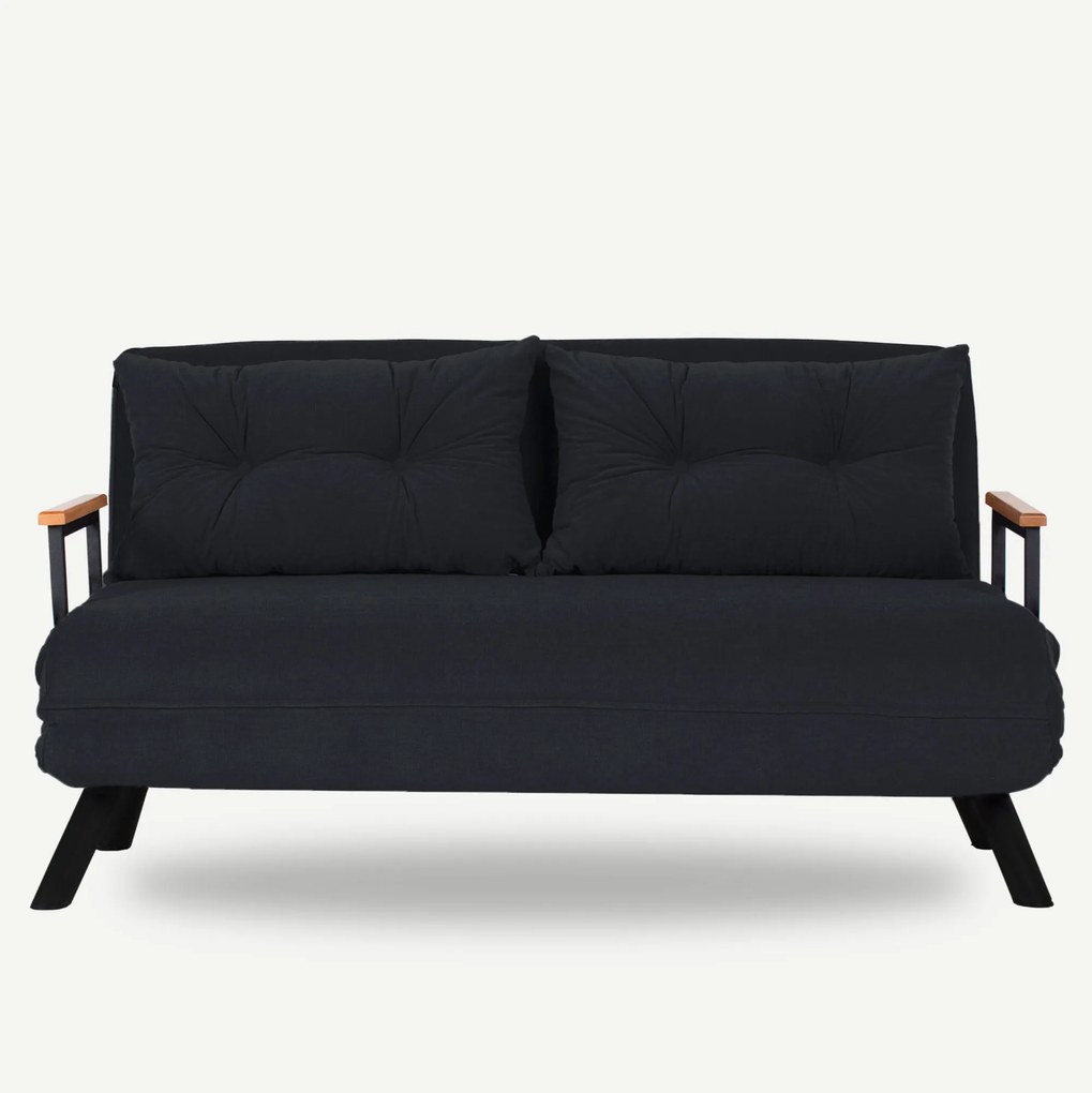 Canapea futon Sandy (Negru). 1062315