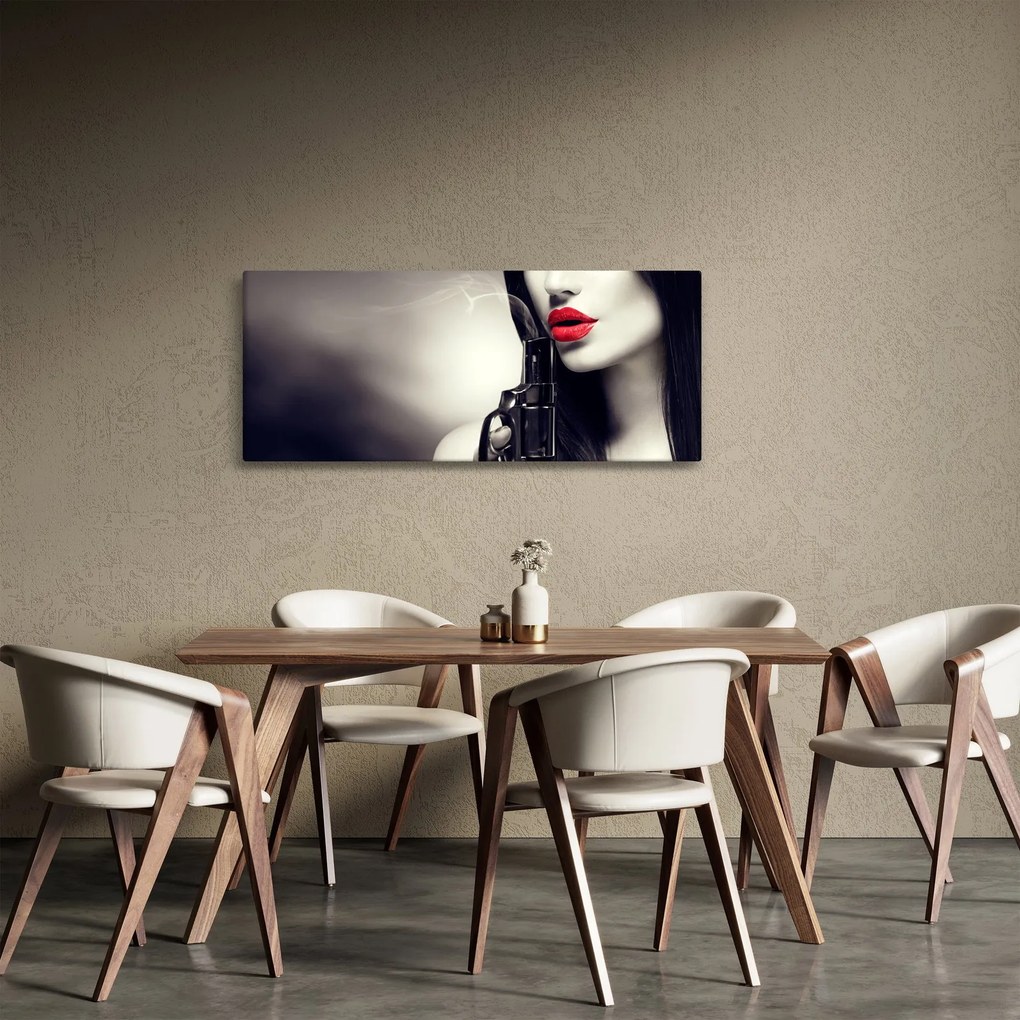 Tablou - Femeia misterioasă (120x50 cm)