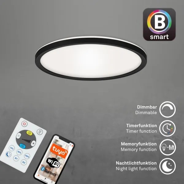 Plafonieră LED dimabilă SLIM LED/18W/230V Wi-Fi Tuya Briloner 7058-015 + telecomandă