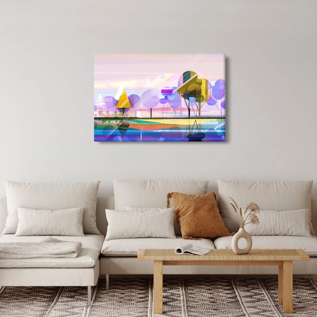 Tablou - Peisaj, abstracție (90x60 cm)
