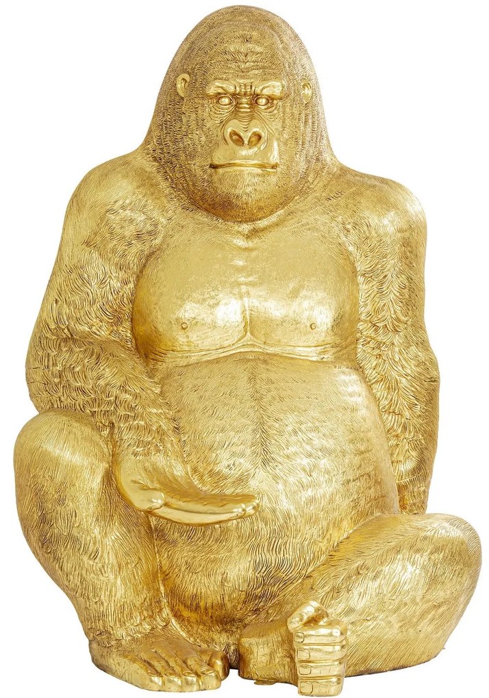 Figurina decorativa Gorilla Auriu XXL 249cm