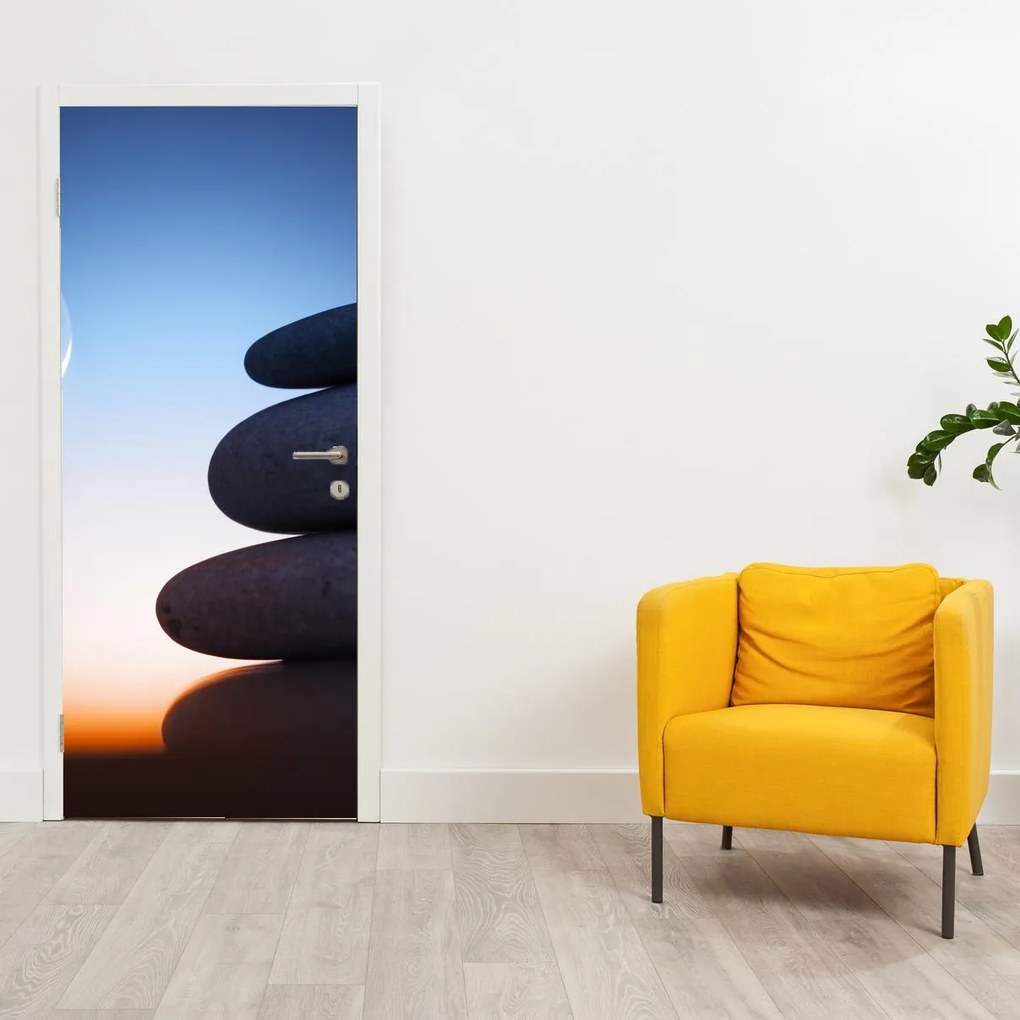 Fototapet pentru ușă - Pietre suprapuse (95x205cm)