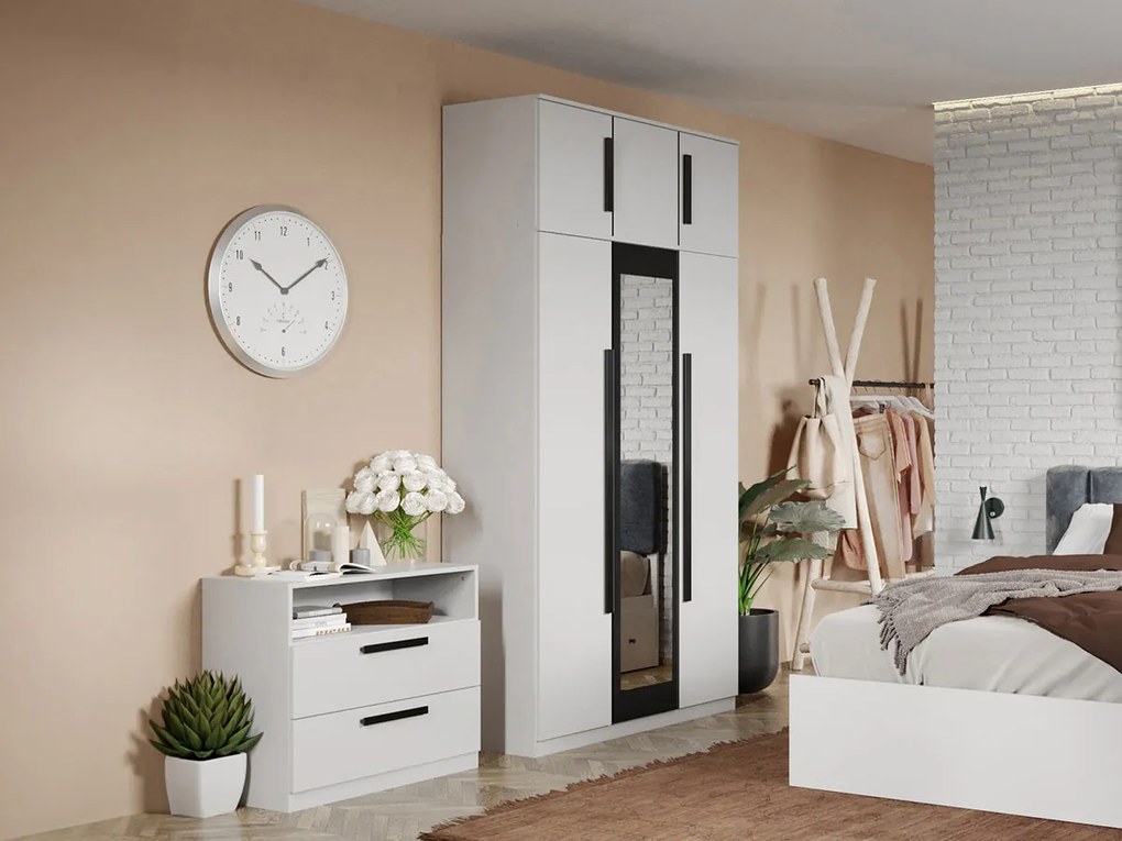 Set mobila dormitor complet Alb Nude C05
