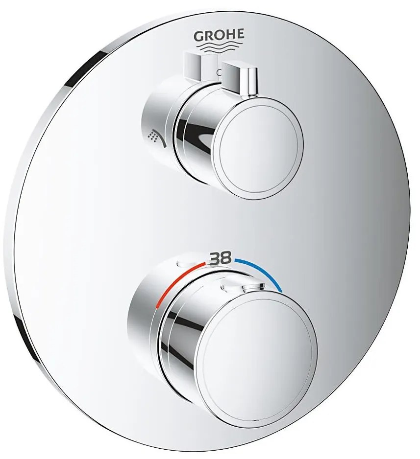 GROHE 24076000 - Baterie termostatică pentru duș GROHTHERM, crom lucios