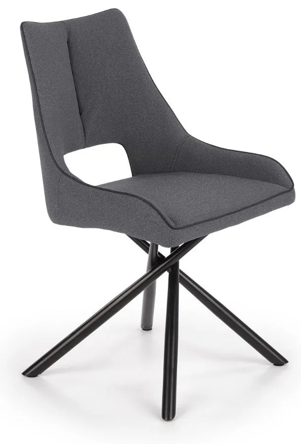 Scaun de bucaterie Varian, gri/negru