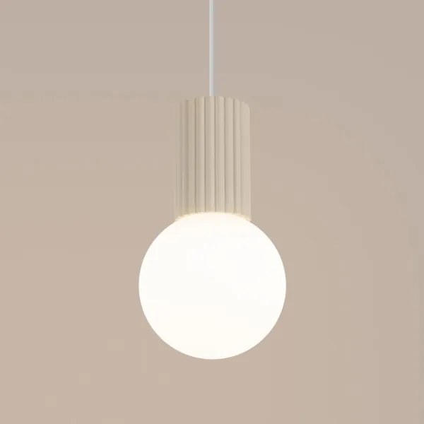 Lustră pe cablu Sollux SL.1719 HALO 1xG9/8W/230V d. 12 cm crem