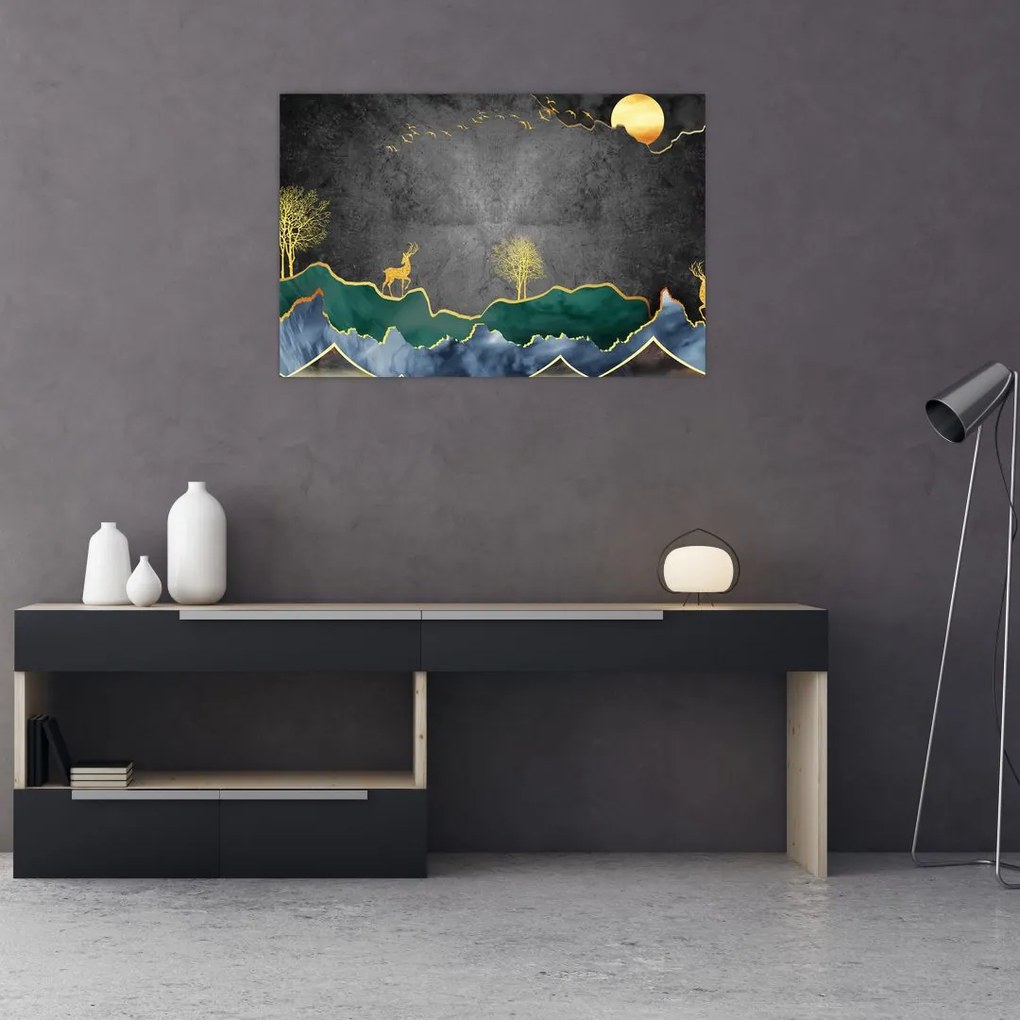 Tablou - Munții (90x60 cm)