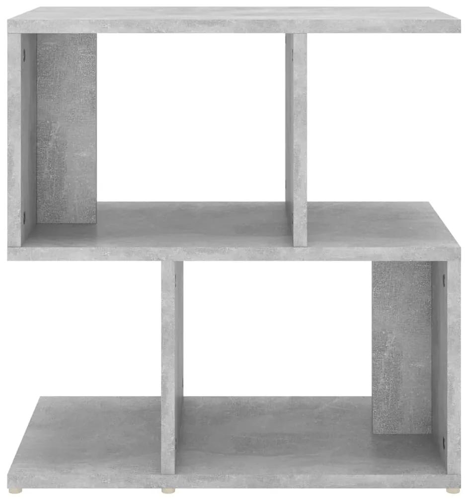 Noptiera, gri beton, 50x30x51 cm, PAL 1, Gri beton