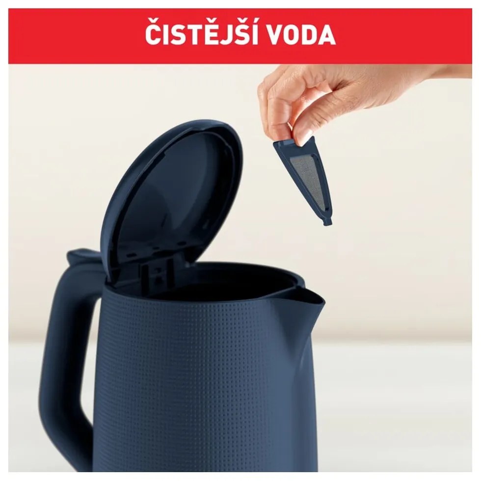 Ceainic electric albastru închis din plastic 1,7 l KO2M0410 – Tefal