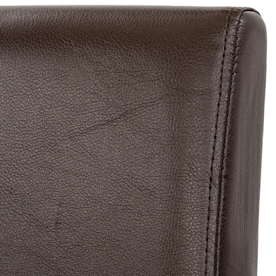 Scaun de sufragerie Kelly din piele maro