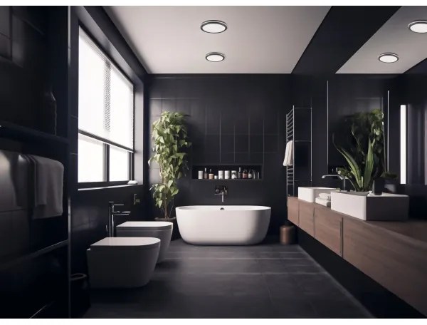 Plafonieră LED de exterior cu senzor Kanlux 38790 BENO 12/18W/230V 3000/3500/4000K IP65 antracit