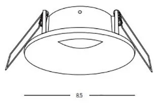 Spot incastrabil pentru baie IP65 Astrid GU10 negru