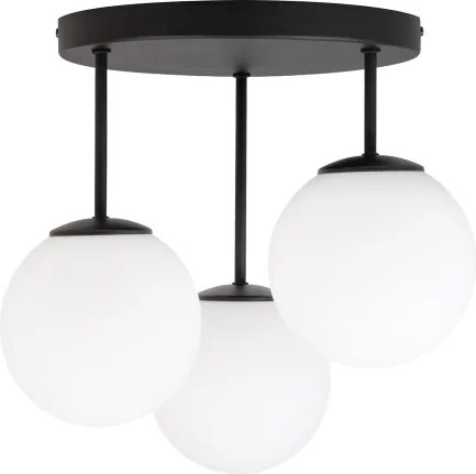 Lustră aplicată MOONLIGHT, 3 x E27, 15 W, 230 V, neagră