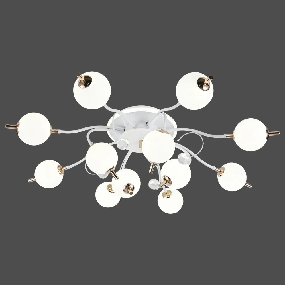 💡 Lustra LED L77131/8+4C WH+FGD – Eleganță și Putere într-un Design Arhitectural