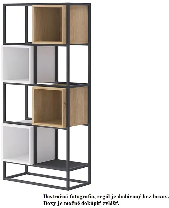 Raft metalic negru fara cutii SPRING ER66