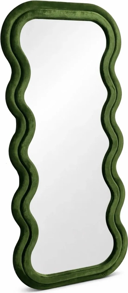 Oglindă decorativa - Montare independenta, cu rama pluș, 180x75 cm