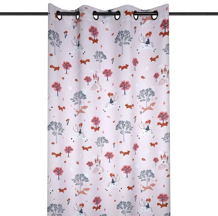 Draperie BLACKOUT UNICORN, roz deschis, 140 x 260 cm set 2 buc