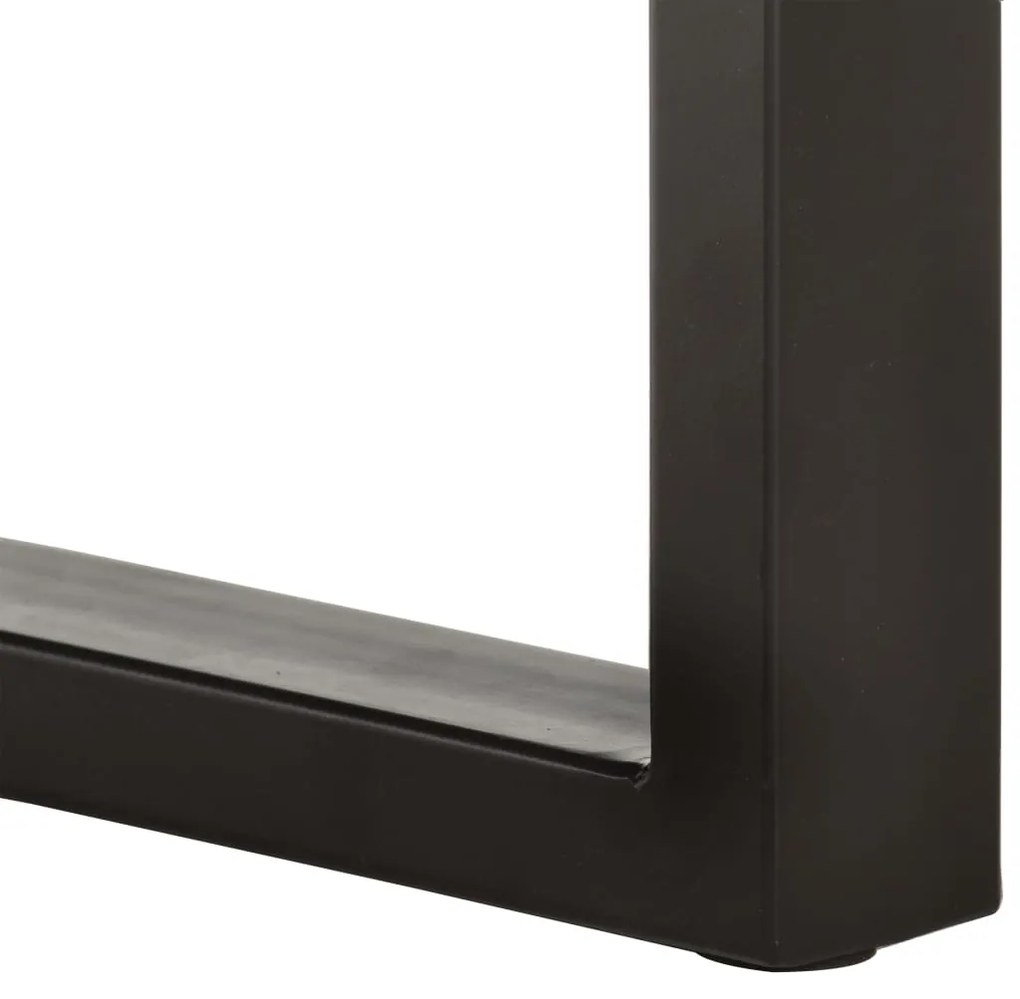 Banca margini naturale, 110 cm, lemn masiv de acacia si otel 110 cm