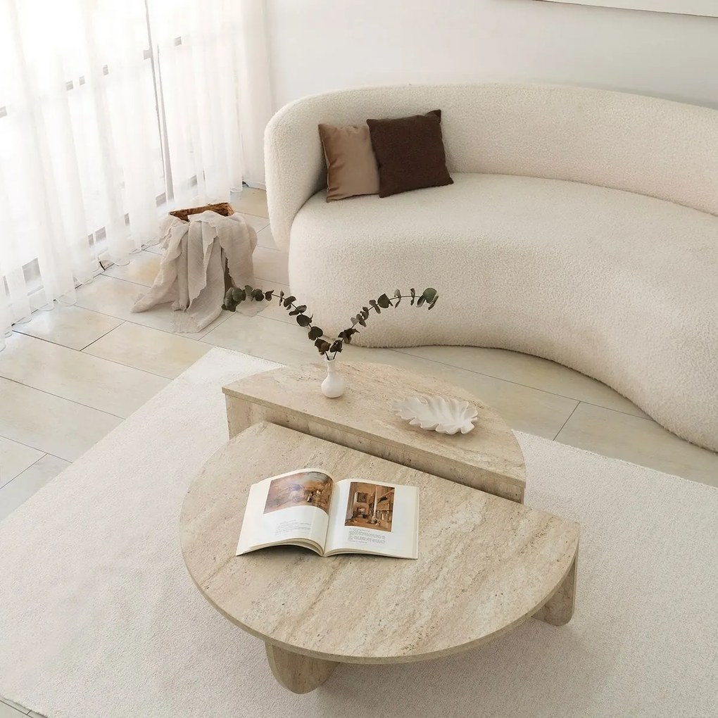 Măsuță de cafea Podium Travertine