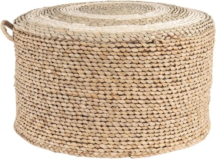 Pouf rotund din paie Ø 40x23 cm