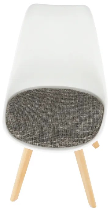 Scaun Culoare Alb / Maro, DAMARA