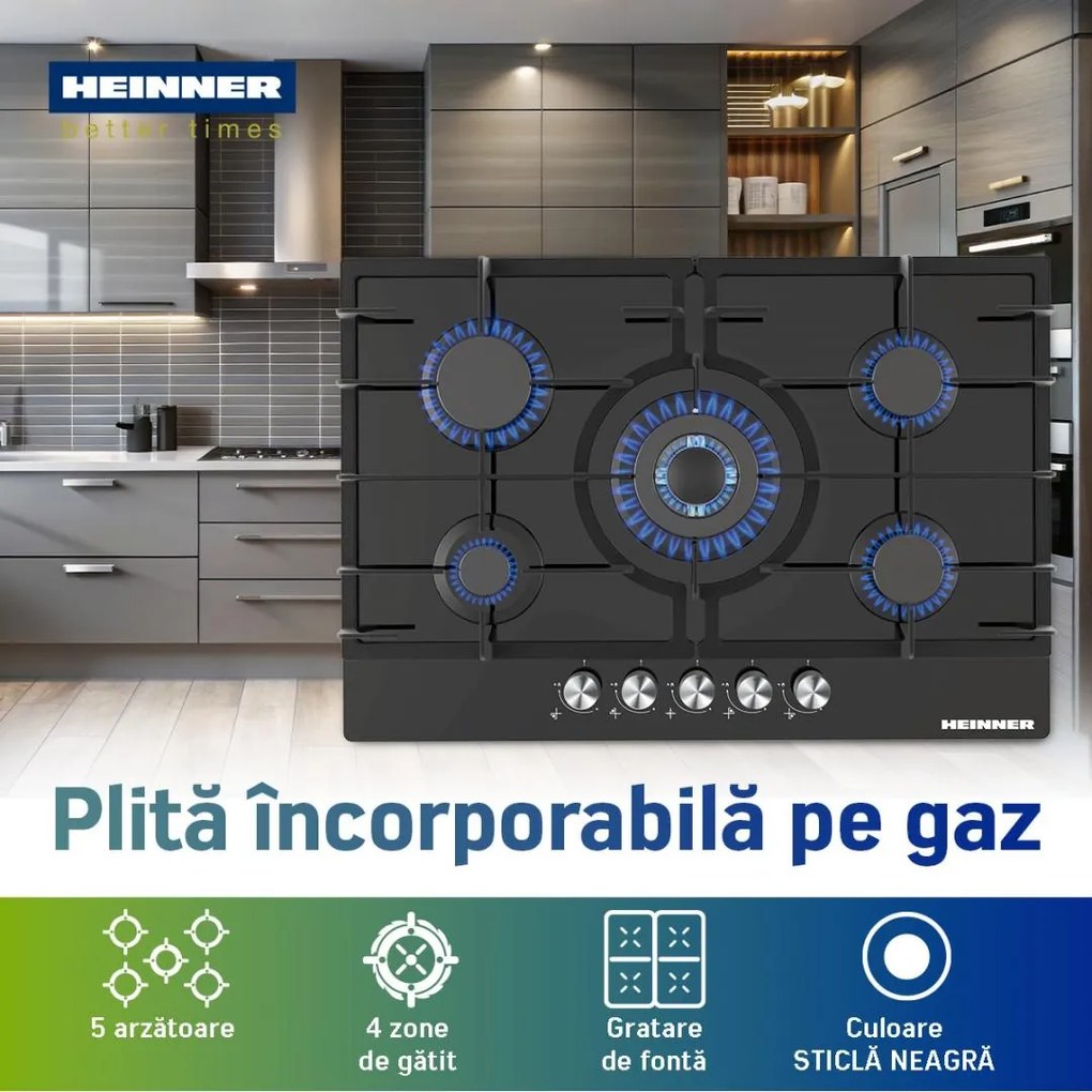 PLITA GAZ HEINNER HBH-M705IWFGBK