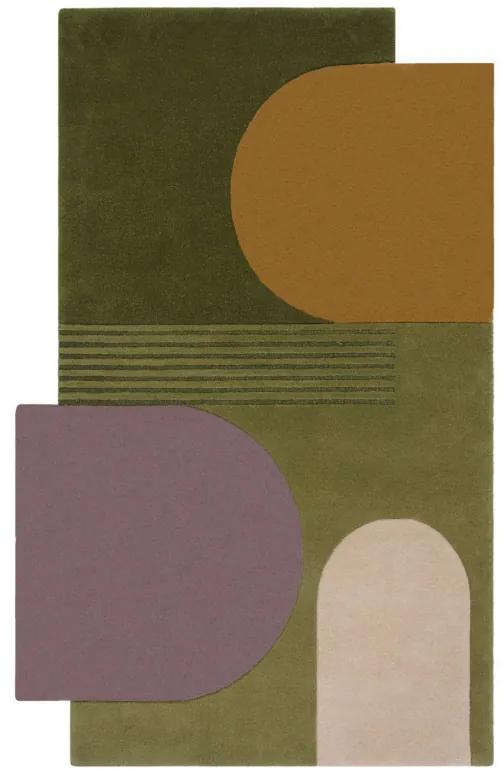 Covor Lozenge Verde/Multicolor 150X240 cm, Flair Rugs