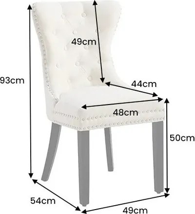 Set 2 scaune stil baroc Castle bej