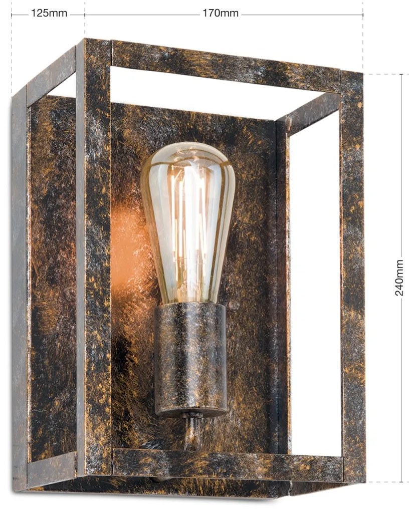 Aplica de perete vintage design decorativ Cage