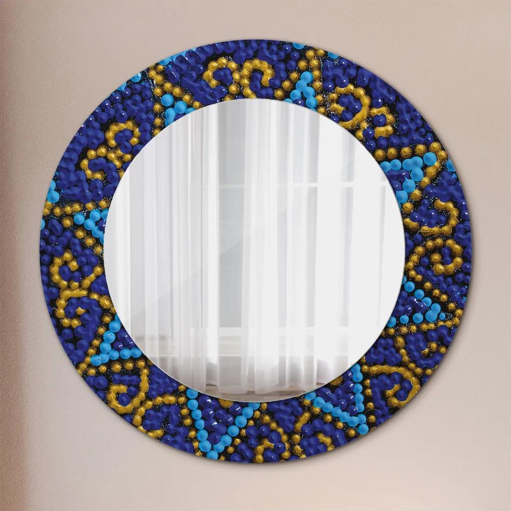 Oglinda cu decor rotunda Compoziție decorativă