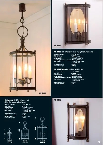 Aplica design rustic din fier forjat WL 3499