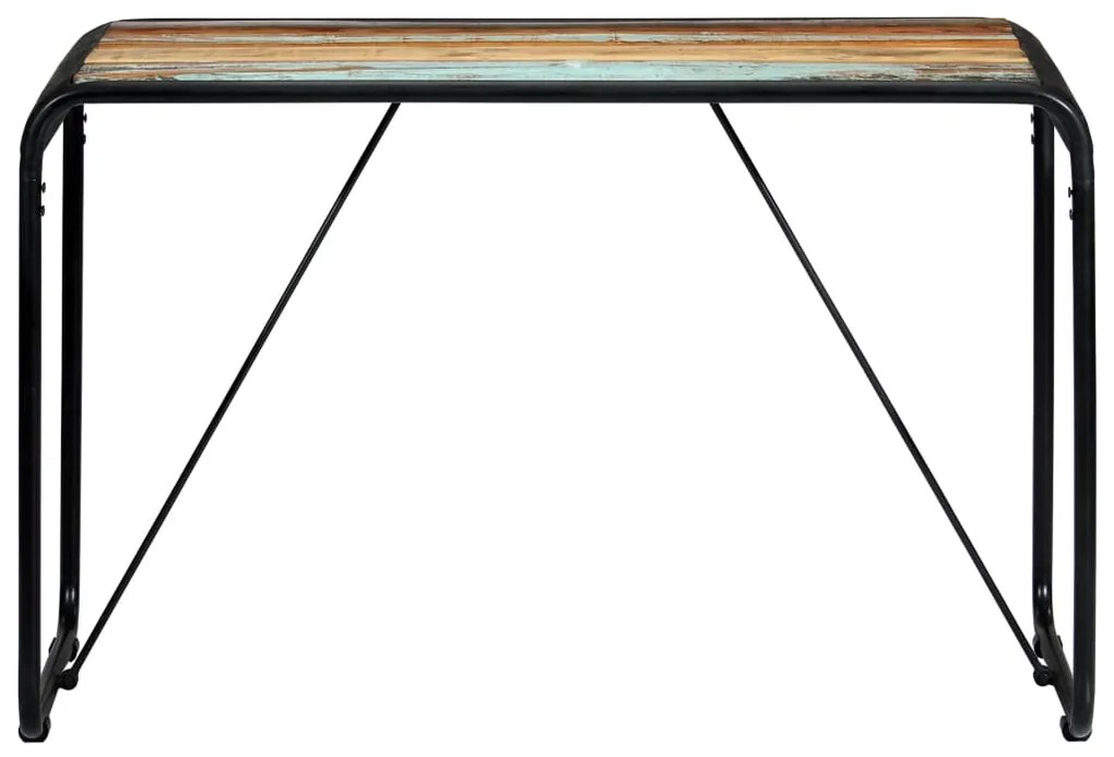 247864 vidaXL Masă de bucătărie, 118 x 60 x 76 cm, lemn masiv reciclat