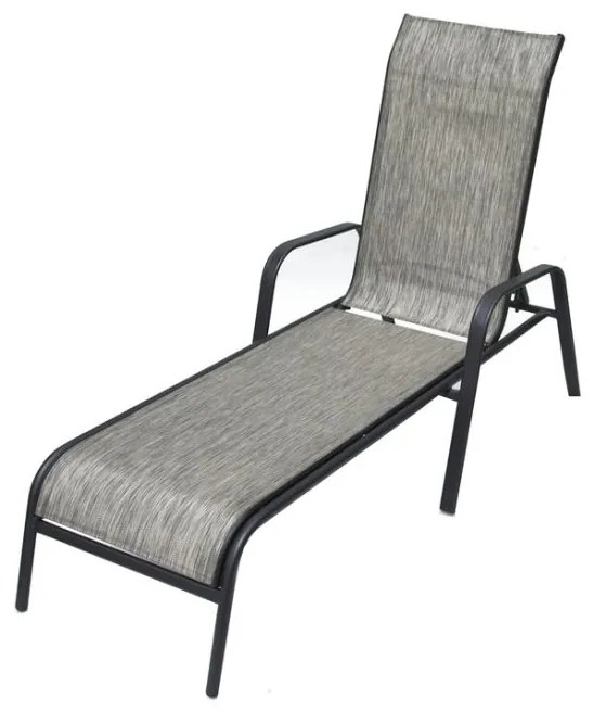 Șezlong de grădină metal ZWC-52 gri