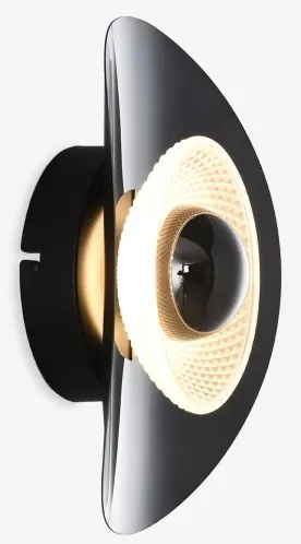 Zuma Line MB2293-1S-3BCT - Aplica LED de perete DIOP LED/8W/230V negru/fumuriu. č.